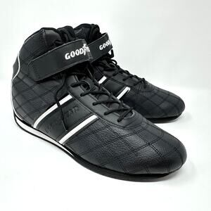 Goodyear Clutch Men's Size 13 Black White Mid Top Driving Racing Shoes GY206483